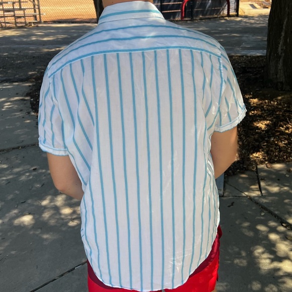 ORIGINAL PENGUIN MEN MUNSING WEAR COTTON SHEER BUTTON DOWN SHIRT FIT SEE THROUGH - Picture 9 of 16